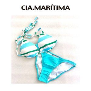 CIA MARÍTIMA Striped Push Up Bikini